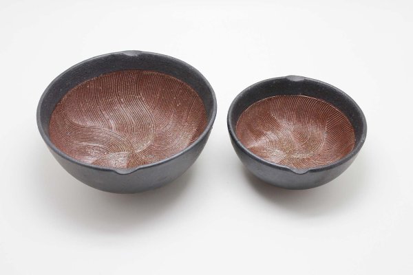 山只華陶苑 波紋櫛目のすり鉢 4.2寸-生活雑貨のセレクトショップmocamoca
