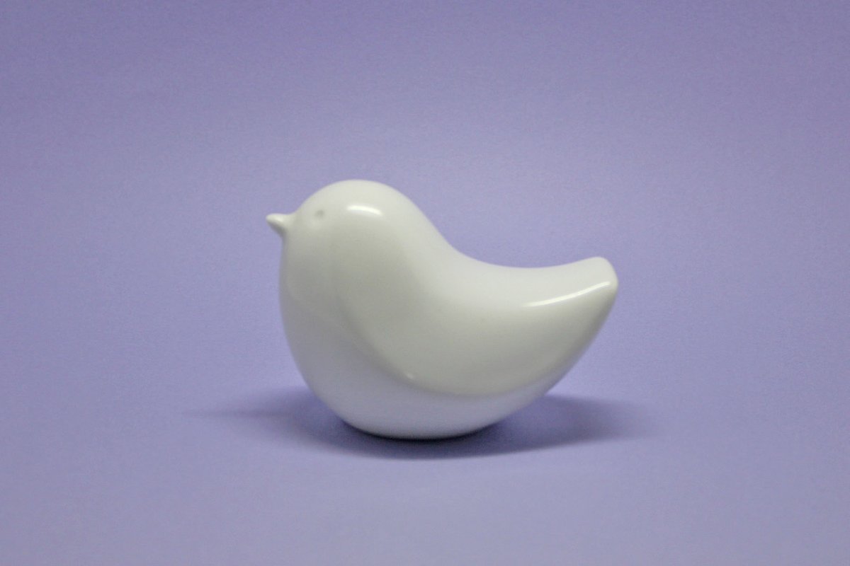 画像3: 白山陶器　 動物オーナメント　とりメス　白 (3)