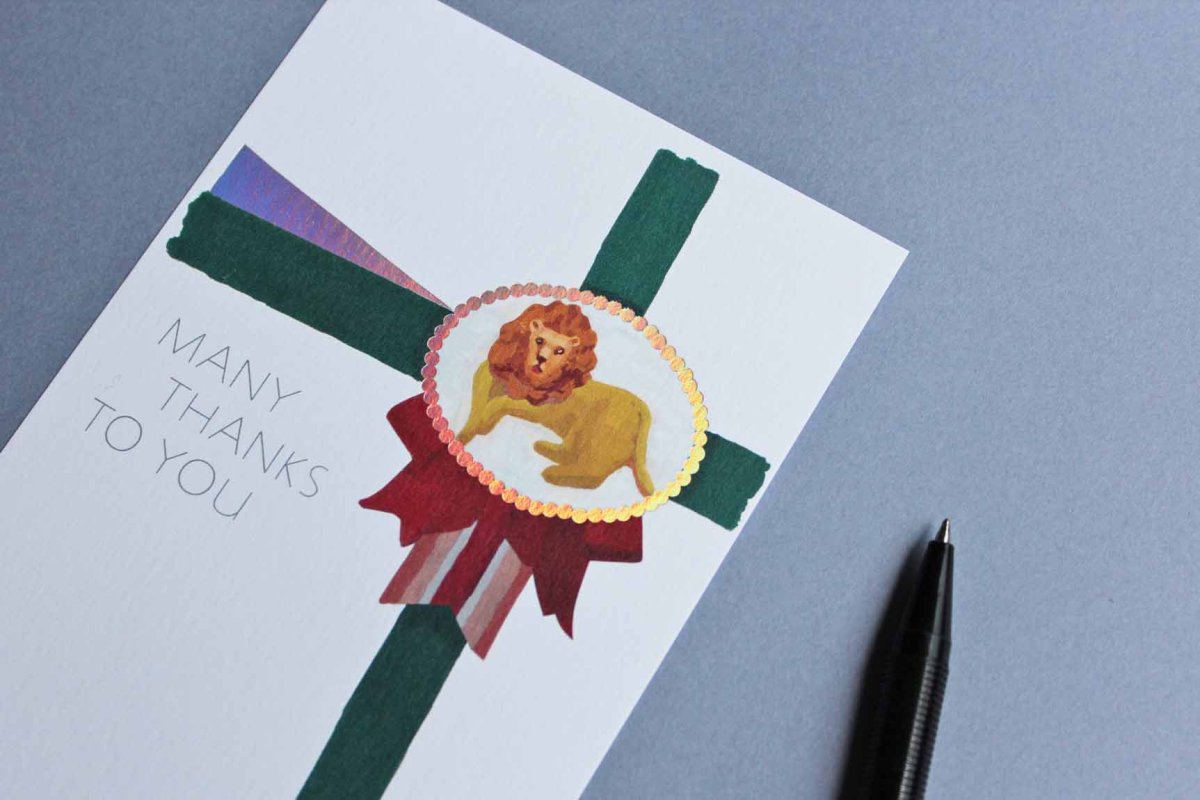 画像2: D-BROS  ポストカード リボン (2)