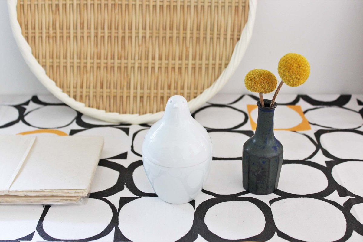 画像7: 白山陶器  とり型蓋付ようじ立て (7)