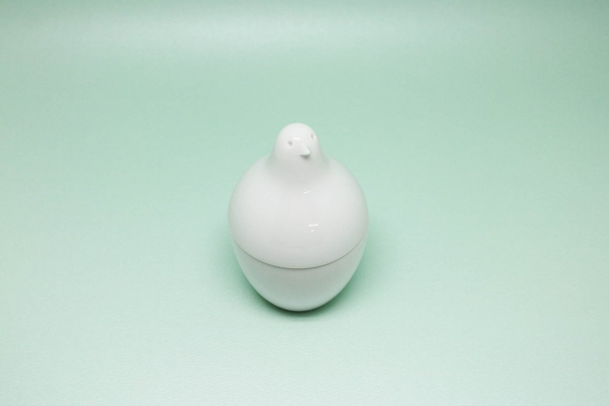 画像6: 白山陶器  とり型蓋付ようじ立て (6)