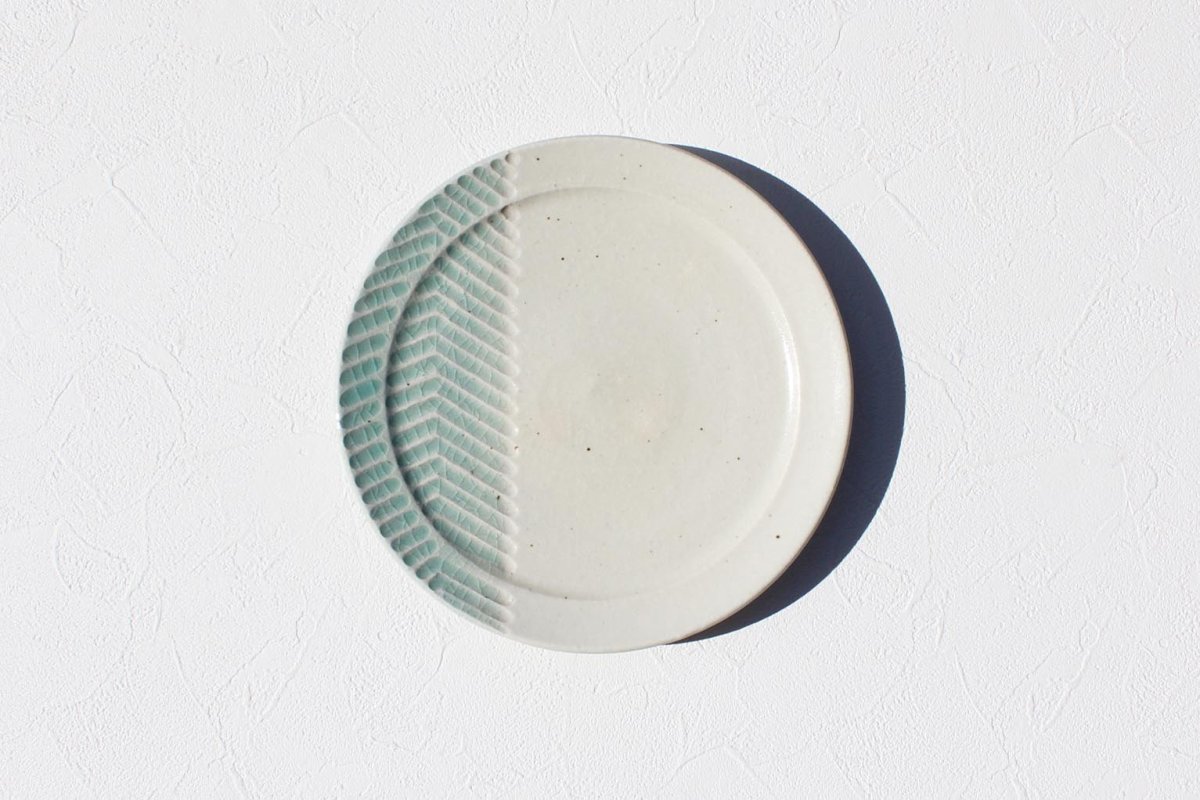 画像1: Mishin pottery creation　 「soak」Hプレート (1)