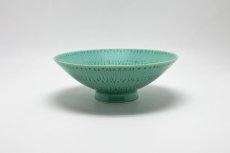 画像9: 白山陶器　 平茶碗　グリーン系4種 (9)