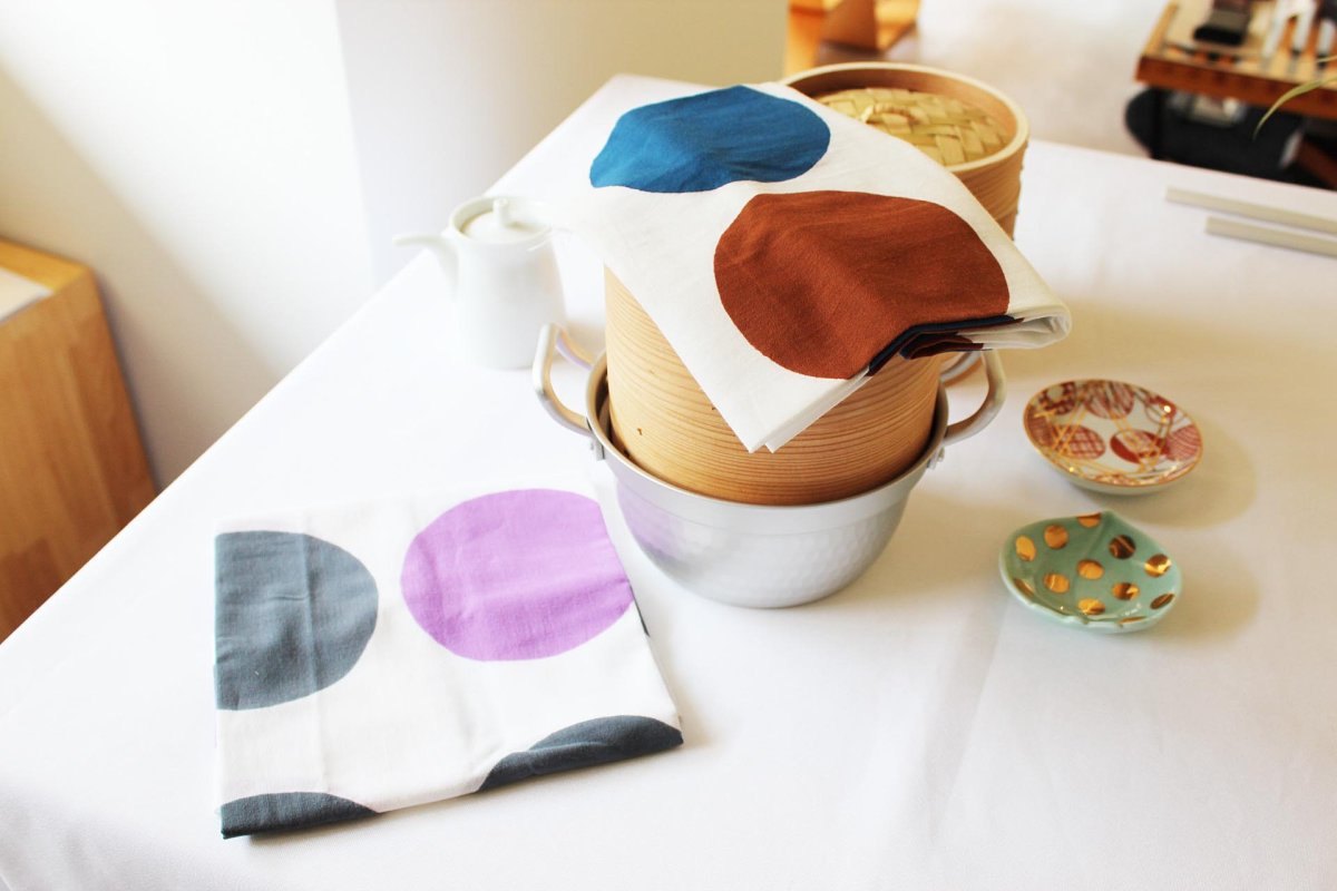 画像5: cocca  てぬぐい ドット (5)