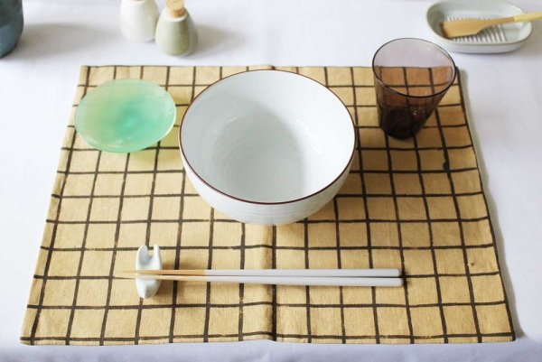 白山陶器 白磁千段 5寸深めん丼 - mocamoca