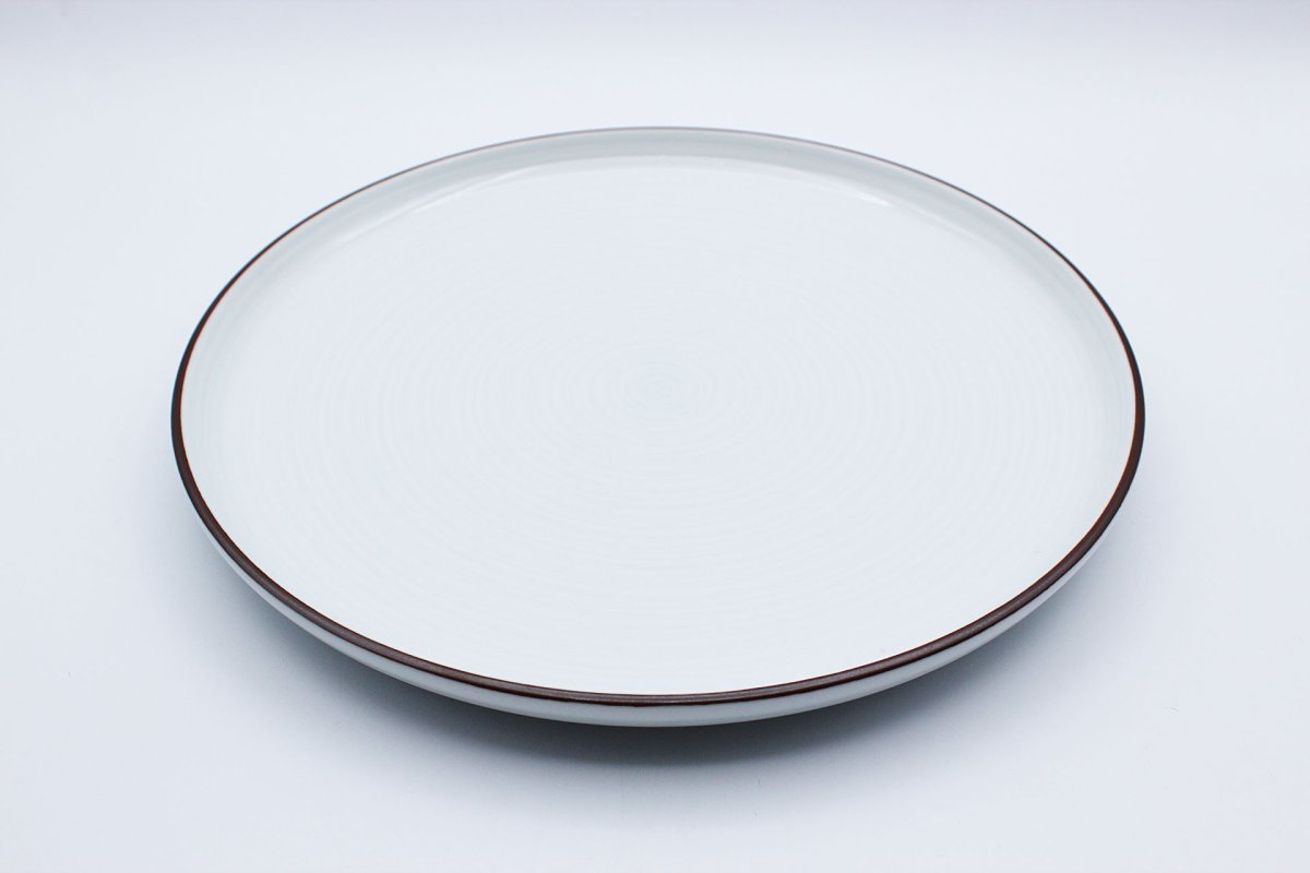 画像4: 白山陶器　 白磁千段 平皿8号 (4)