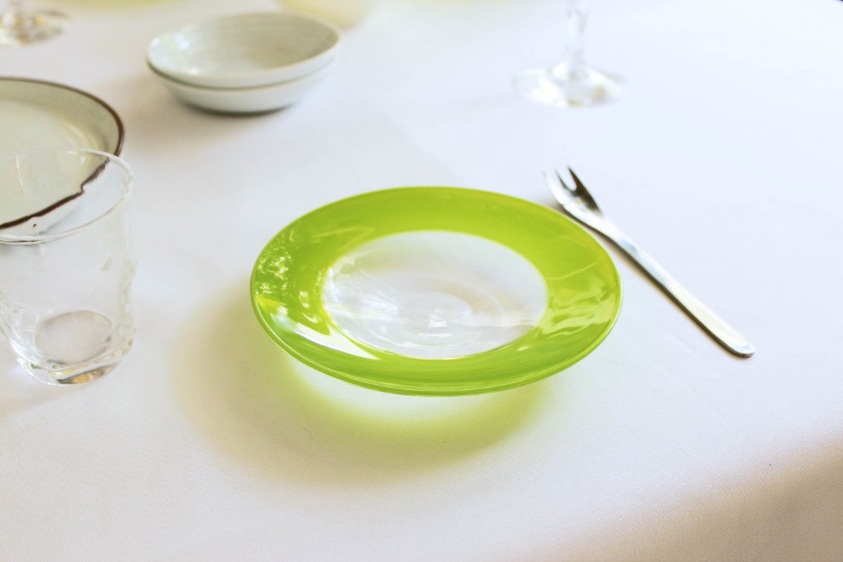 画像1: Studio prepa x Landscape Products　 Lim plate Green (1)