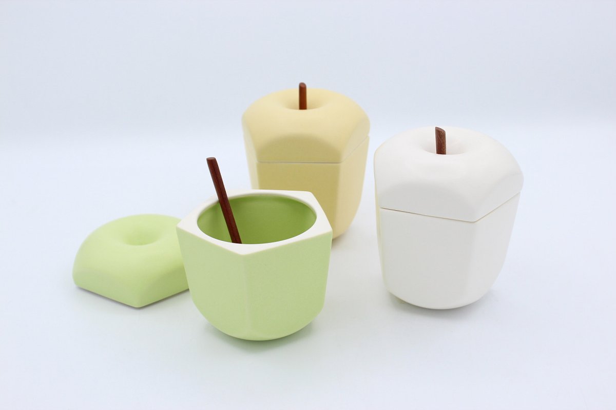 画像3: ttyokzk ceramic design  pomme シュガーポット (3)