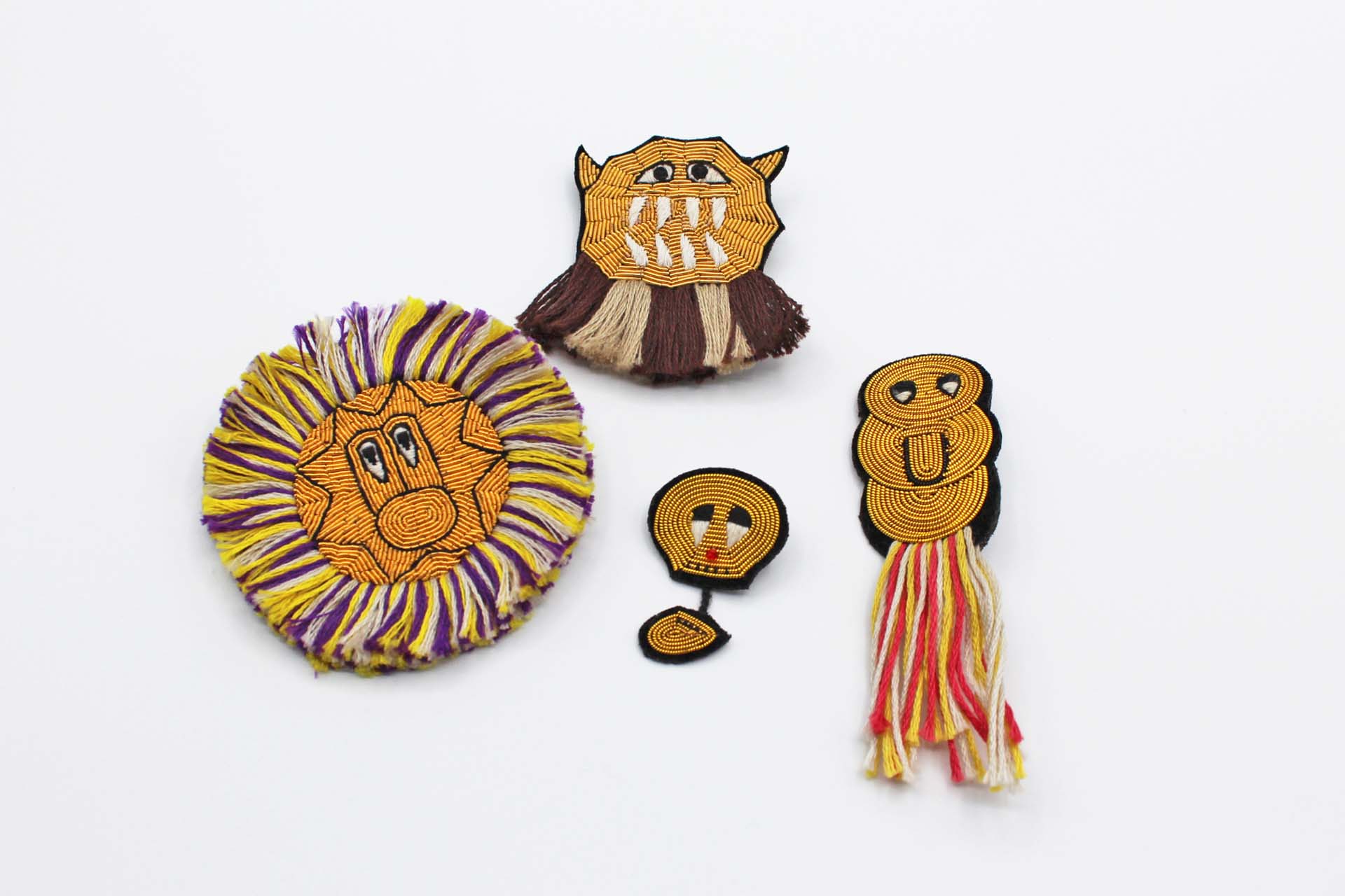 Giiton モンスターブローチ Mocamoca